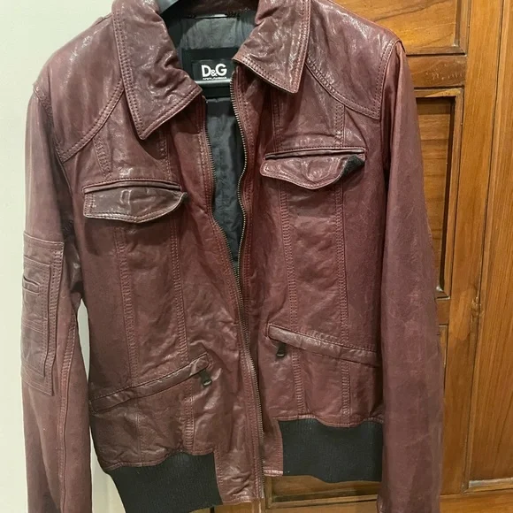100% authentic men’s DOLCE & GABBANA leather jacket ! - Picture 1 of 5